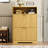 Shoe Storage Cabinet With 2 Flip Drawers-2071569398