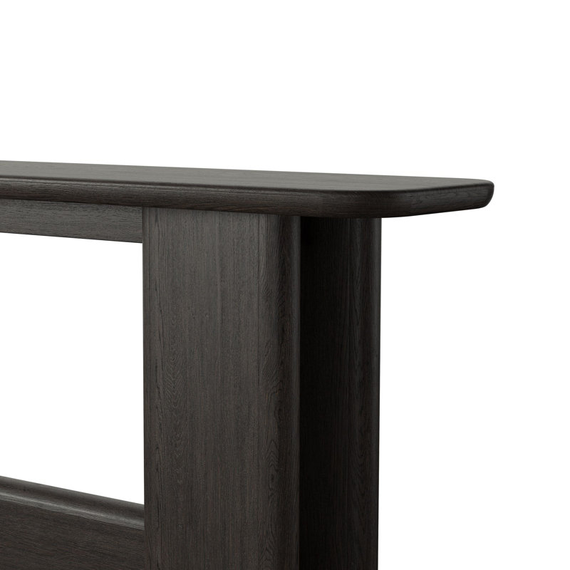 Nadine Console Table, Smoked Black Oak Veneer