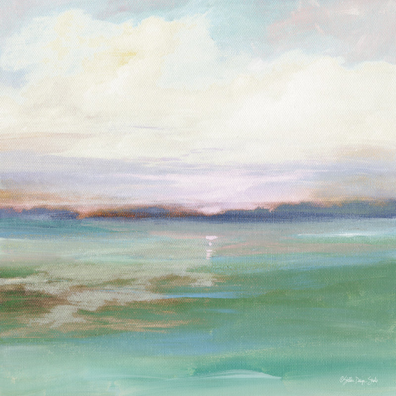 Horizon calme 3, H 30 po x l 30 po, Non, Toile tendue
