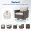 Chaise berçante d'extérieur en osier Buenhomino-100831164