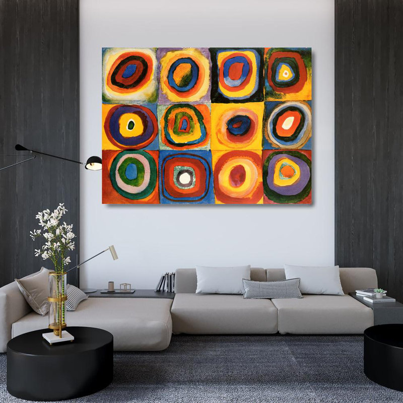 Farbstudie Quadrate, 36" H x 48" W