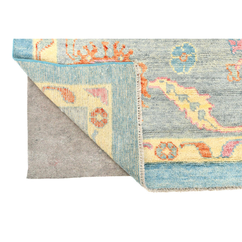 Tapis oriental transitionnel bleu unique 10 x 14 pi 5 po One-of-a-Kind