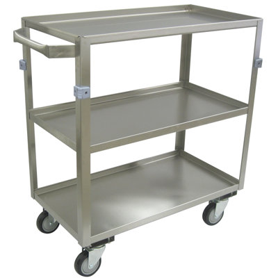 Chariot utilitaire 3 tablettes avec lèvres