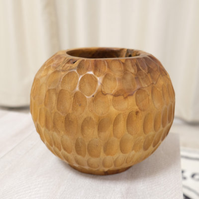 Solid Wood Table Vase