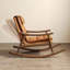 Chaise berçante en bois massif-102527930
