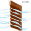 Louvred Wood Painted Plantation Bi-Fold Door-23080248