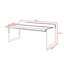 Banc rembourré 48 po en velours-652198342