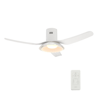 Daisy 52'' Smart Ceiling Fan With Remote, Light Kit Included, Works With Google Assistant And Amazon Alexa,Siri Shortcut.