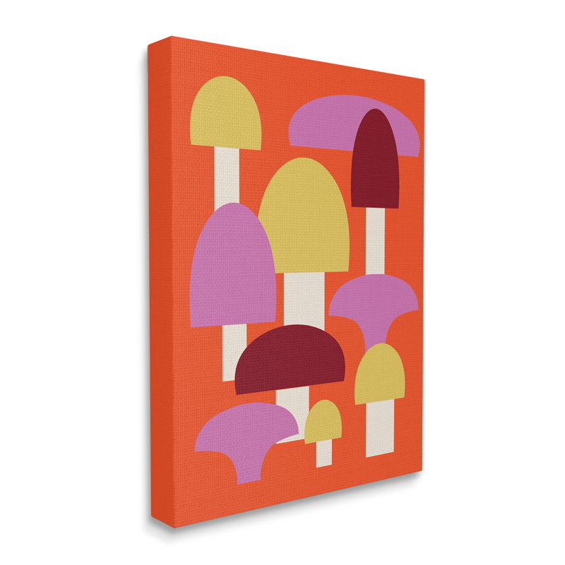 «Pop Style Mushroom on Canvas» par Lil 'Rue, reproduction, H 20 po x l 16 po x P 1,5 po