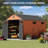 7.5' Rectangular Outdoor Plastic Shed With Metal Frame, And Includes Acrylic Transparent And Vent Windows, And A Floor.-118728687