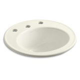 Brookline Circular Drop-In Bathroom Sink with Overflow