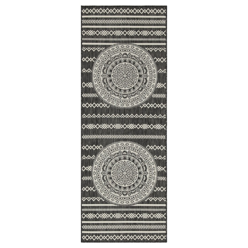 Rayon de soleil 2 pi 7 po X 7 pi 3 po Tapis intérieur / extérieur, Tapis de couloir 2 pi 7 po x 7 pi 3 po