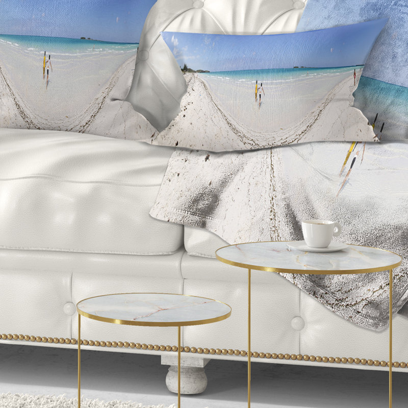 Coussin lombaire de plage tropicale seascape cayo coco
