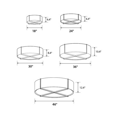 Plura 4 - Light Flush Mount