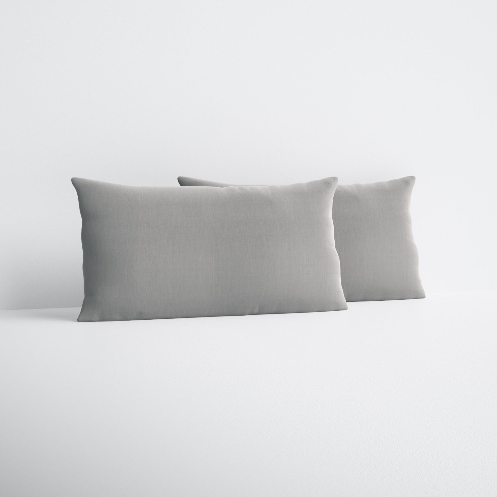 Easton Sunbrella Weather Resistant Lumbar Pillows (Set of 2), 12" x 24", Cast Pumice