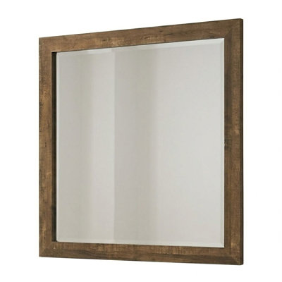 Noyer clair Hudyak 39,6 po X P 39,6 po Miroir H
