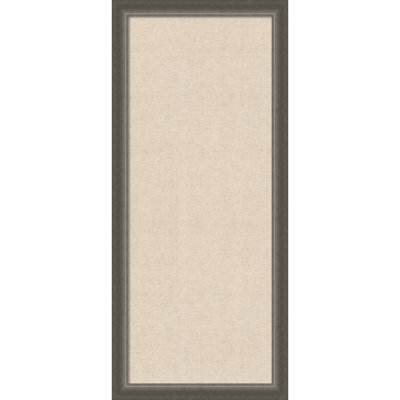  Framed Fabric Pinboard, Natural Linen by The Creative Bunch Studio Printed Bulletin Board for Use as a Vision Board or Wall Organization