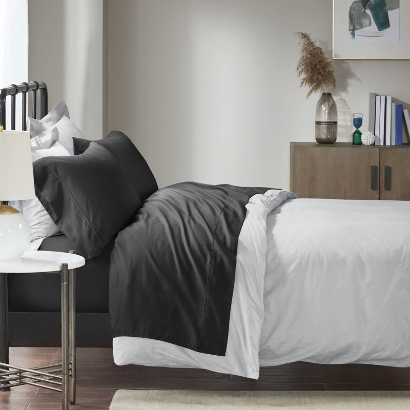 Cotton Blend King Sheets - 1500 Threads, Weave, Machine Washable 4 Piece Sheet , Thread Count,
