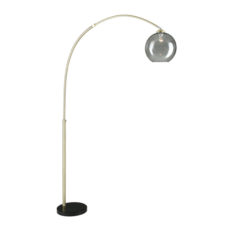 Lampe sur pied 87 po Devonti, Brossé