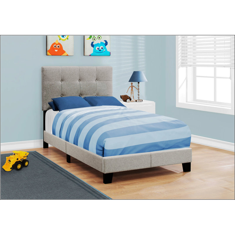 Twin Bed, Grey, Twin