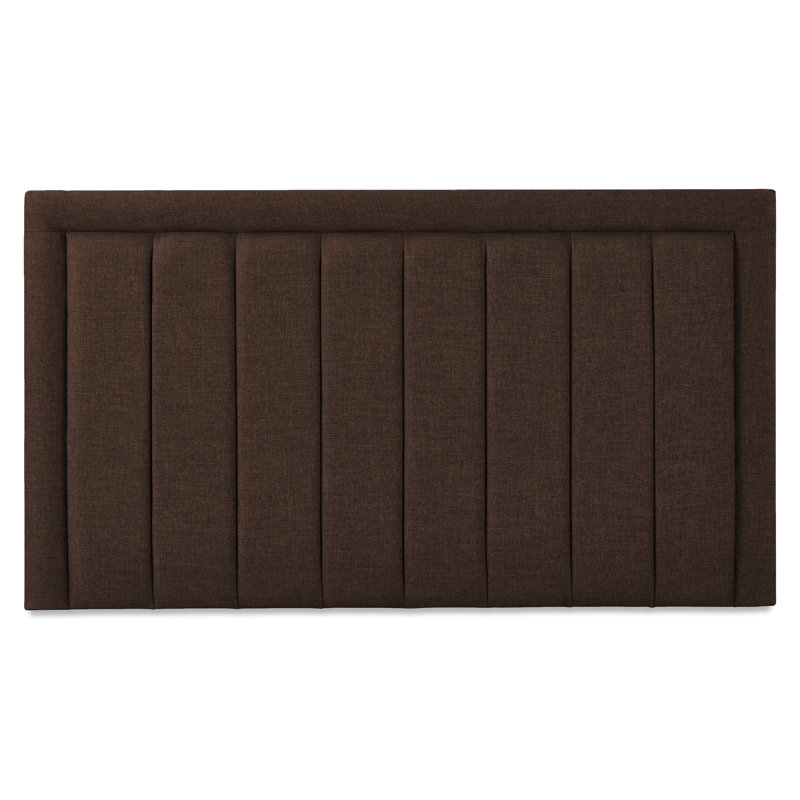 Franciene Upholstered Headboard, Double (4'6), Brown Polyester