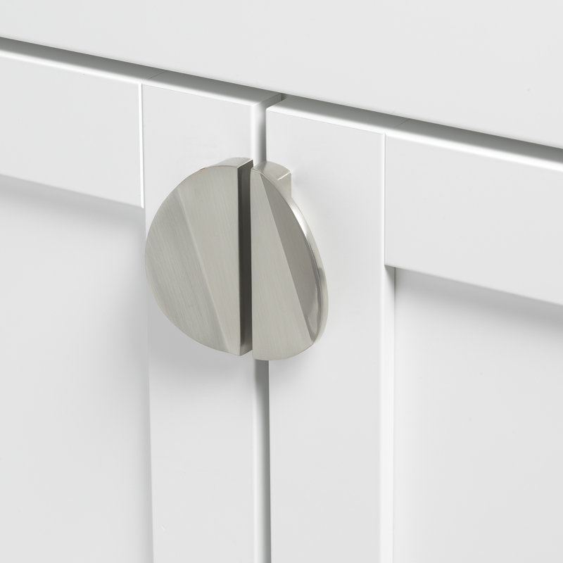 Giana Collection 2-1/2 in. Diameter Round Knob Multipack, Satin Nickel