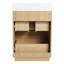 Meuble-lavabo 24 po avec lavabo simple. Armoire encastrée moderne. Tiroir double. Autoportant. Bois d'ingénierie. Matériau. Élégant tiroir d'armoire, Perspectives, bois d'ingénierie-198869770-198869764