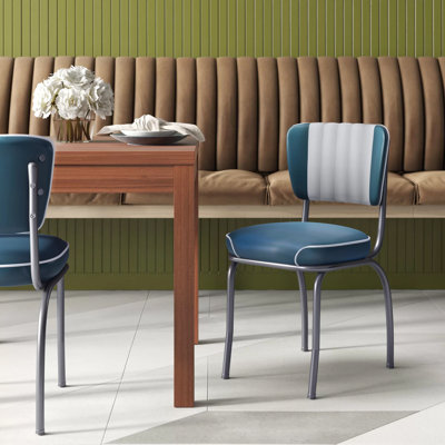 Retro Home Upholstered Channel Back Dining Chair by Richardson Seating