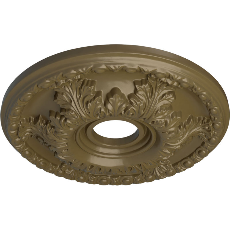Médaillon de plafond Endurathane Granada, DE 18 po x P 3 1/2 po x P 2 1/2 po (convient aux auvents jusqu'à 6 5/8 po)