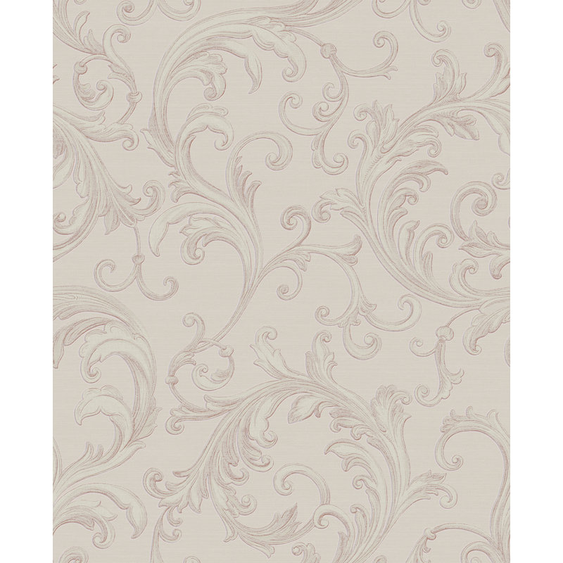 Rouleau de papier peint métallique L 33 pi x l 20,5 po Kristen, Rose