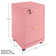 Ebern Designs 2 Drawer Rolling File Cabinet, Pink