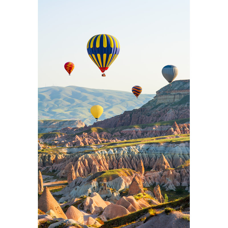 Hot Air Balloons, Turkey by Elena-studio - Wrapped Canvas Print, 122cm H x 81cm W