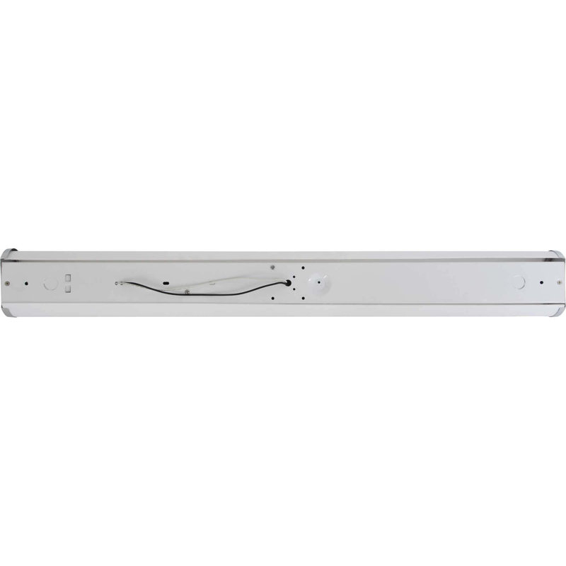 Applique murale d'intérieur ou d'extérieur à 1 lumière à DEL pour salle de bain ou coiffeuse en chrome pour l'intérieur ou l'extérieur avec tube diffuseur en acrylique blanc uni lisse
