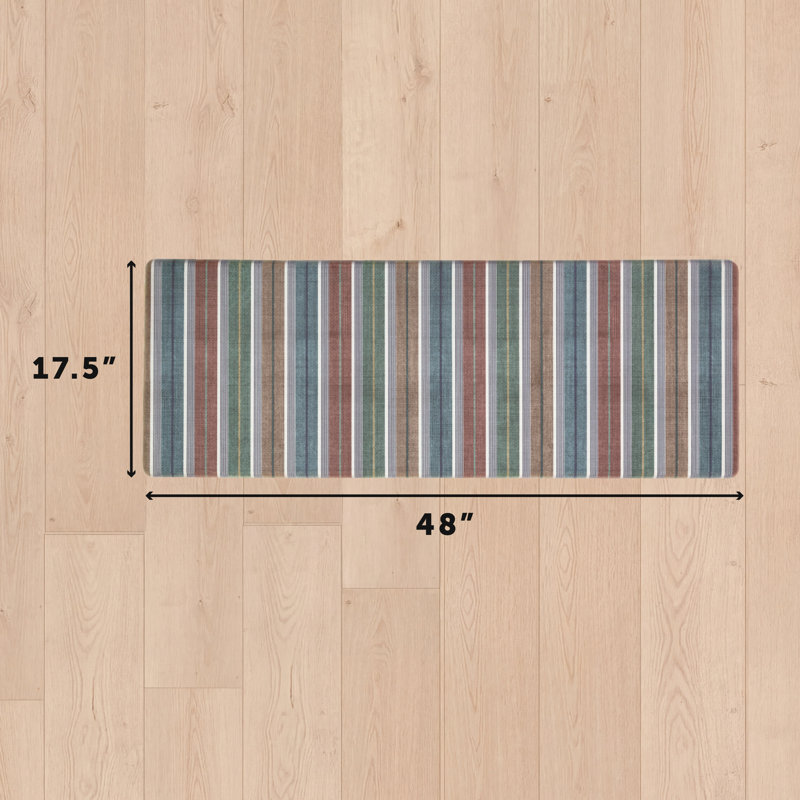 Tapis de cuisine Eddie Bauer, 17,5 po x 48 po, Stripes Multi