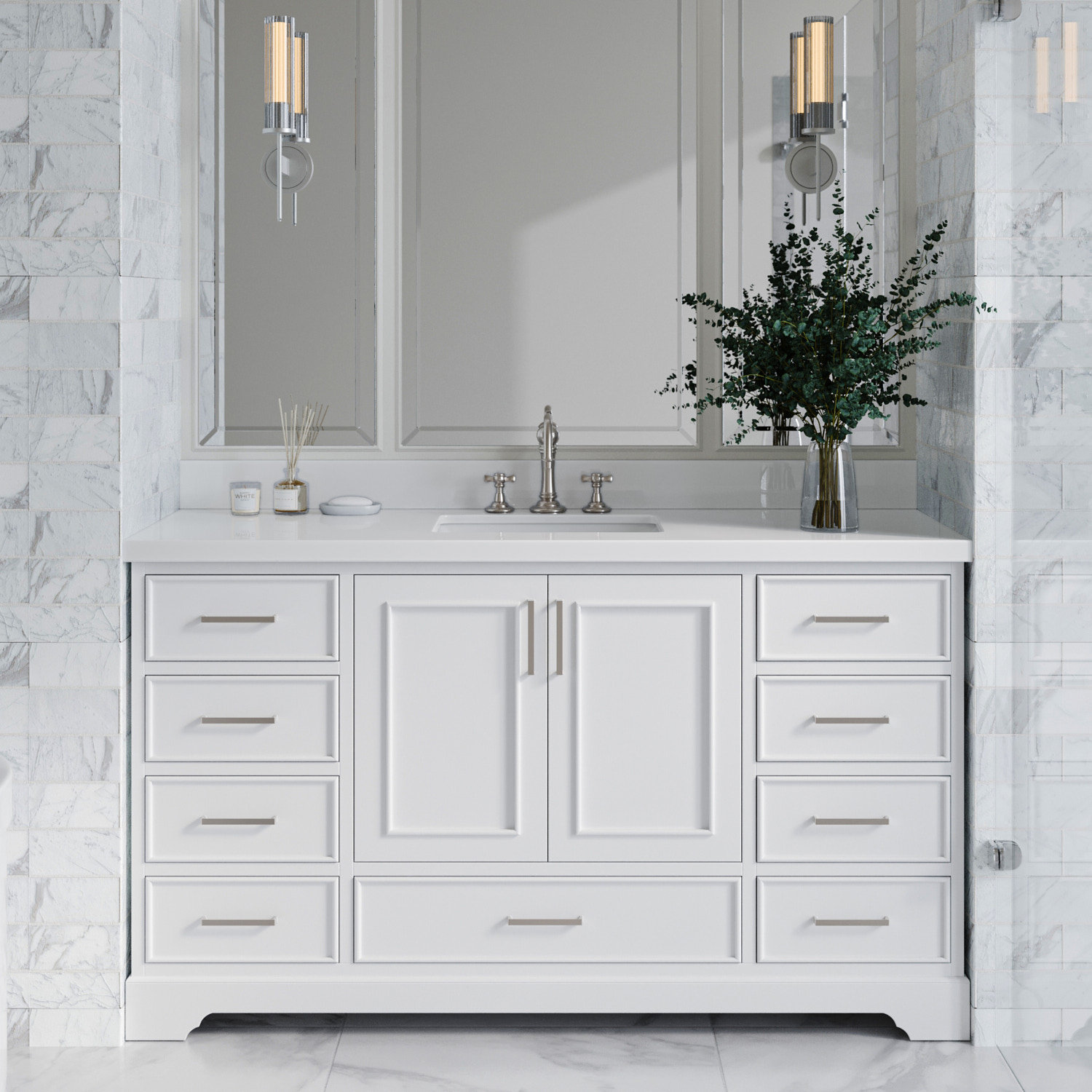 Winston Porter Peighten 61 Single Bathroom Vanity With Top Wayfair