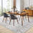 Printed Area Rug, Washable Geometric Low Profile Non Slip Foldable Indoor Carpet, Stain Resistant, Grey Tone, 9'x12'-2105630627-2105630625
