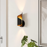 Arindra Iron Modern Wall Sconce with Novelty Shade and Metal Frame