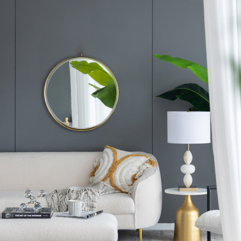 Miroir rond 24 po x 28 po, 28 po x 24 po