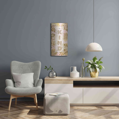 Be Kind Tan' by Cindy Jacobs, Metal Wall Art