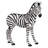 Zairen, the Zebra Garden Statue