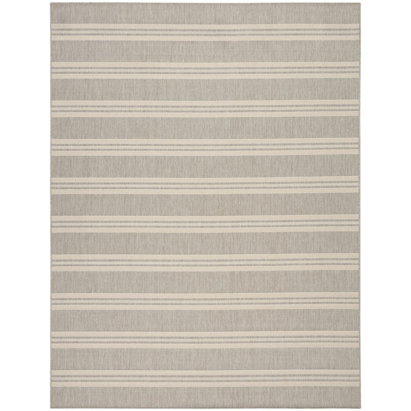 Manderella Modern Rug, Gray, Rectangle 10' x 14'
