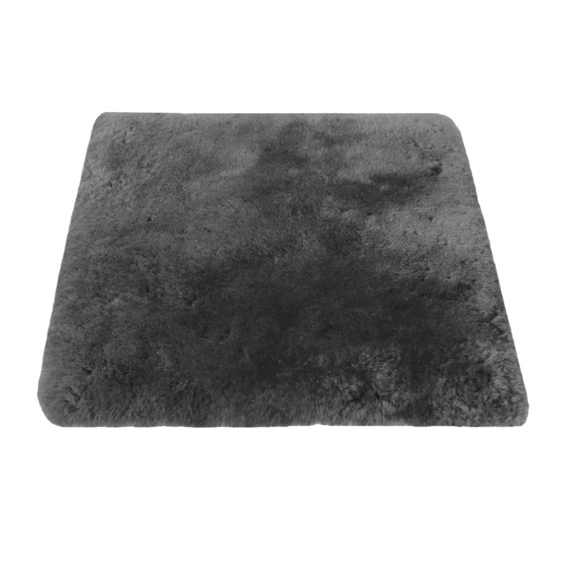 Coussin de siège en peau de mouton Antoneyo, gris