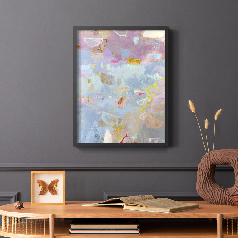 «Wh tandis que II», reproduction encadrée - bois massif, Noir, H 20 po x l 16 po