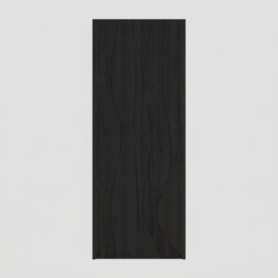96" Ondra Slab Only Mahogany Flush Panel Door - Contemporary, Modern, Unfinished