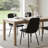 19.5'' H Modern Faux Leather Dining Chair with Thickened Carbon Steel Legs — Black(Set of 2)-1611193496