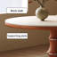Table ronde unique en forme de pieds en bambou-1013714104