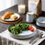 Service de table HomeVSS en porcelaine fine marbrée artisanale avec bordure dorée, 20 pièces pour 4 personnes-990580448