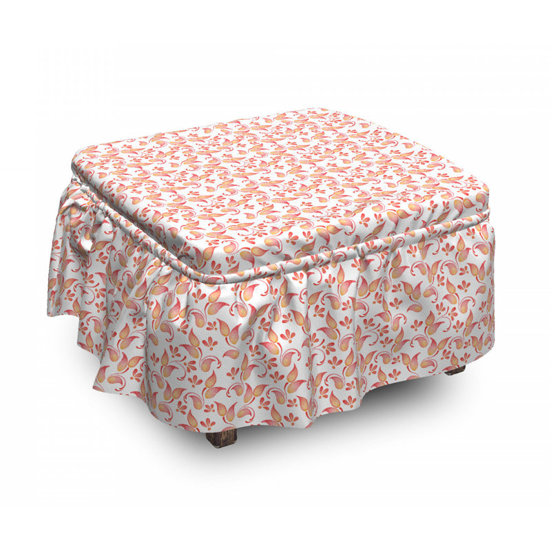 Box Cushion Ottoman Slipcover