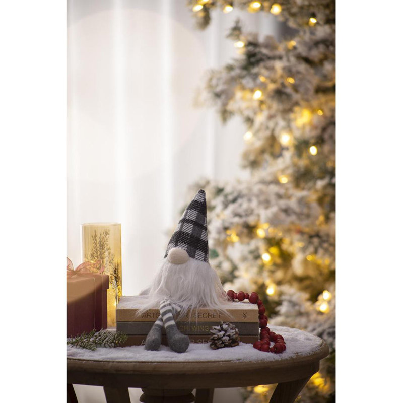3 pièces de tissu gnome assis, ornements de table de Noël pour les cadeaux de fête