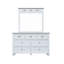 Commode 7 tiroirs avec miroir Fishtail Remer